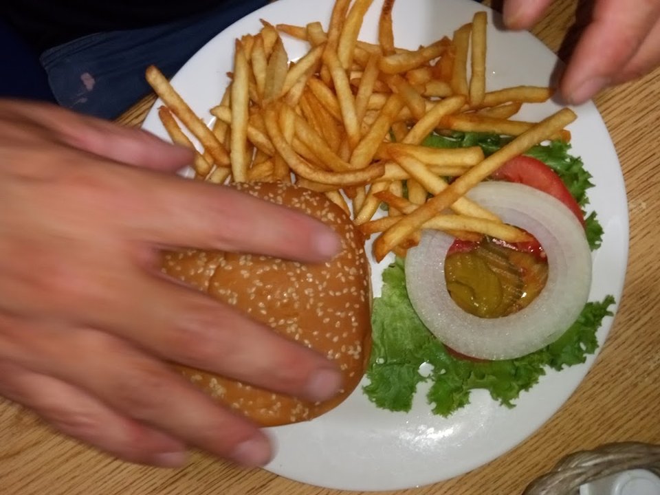 Burger and Fries